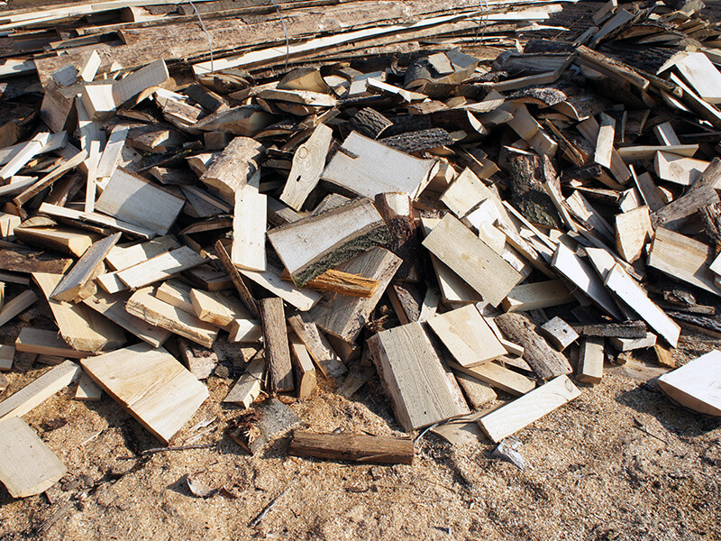 Горбыль на дрова резанный